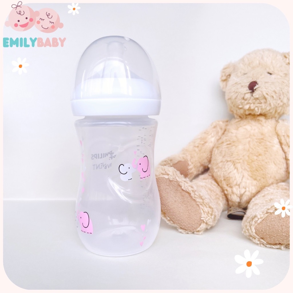 Bình sữa Avent Natural 125/260/330ml núm tùy chọn