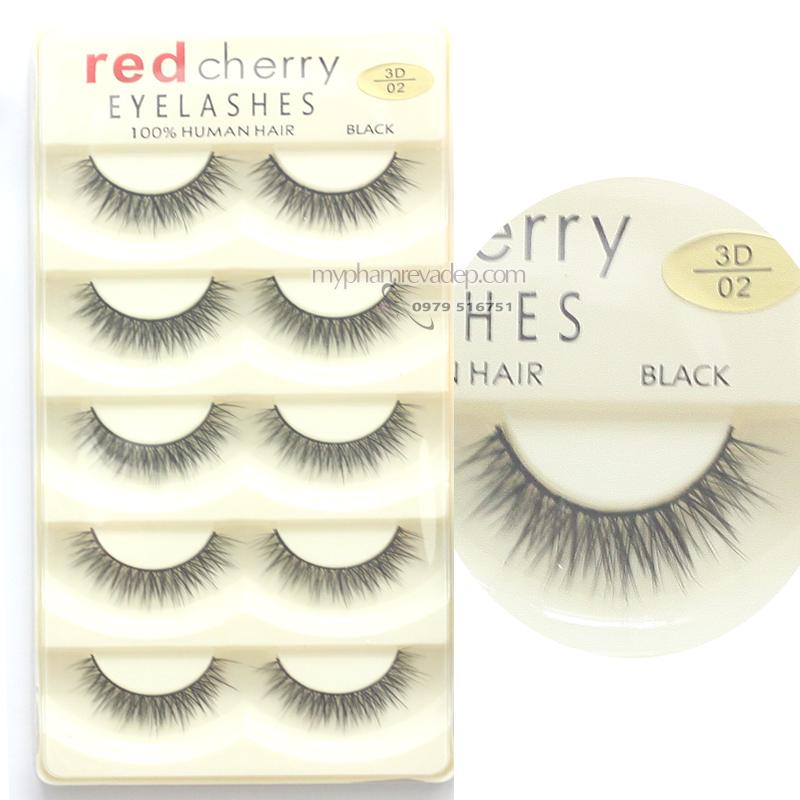 {Tặng chai keo dán mi} Mi chồn 3D Red Cherry Eyelashes 5 cặp trong 1 hộp