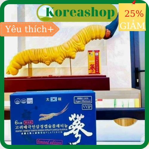 [Hàng Chính Hãng] Viên Thiên Sâm Đông Trùng Hạ Thảo 180 viên Hàn Quốc