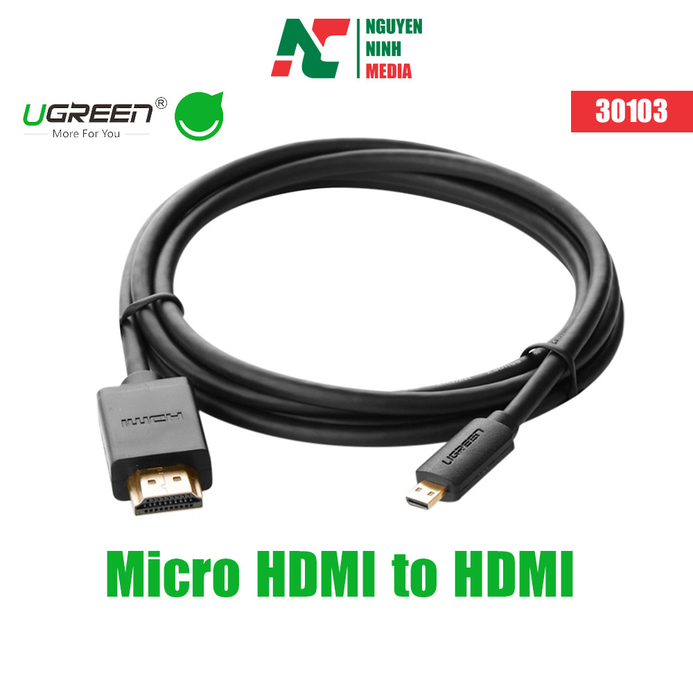CÁP MICRO HDMI TO HDMI UGREEN HD127 2M - 30103