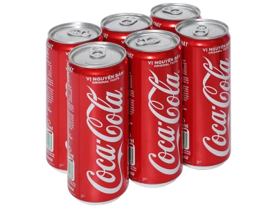 Lốc 6 lon nước ngọt Coca/Pepsi/Mirinda/7up/ Soda/Redbull ( bò húc) 330ml