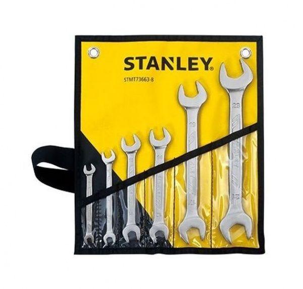Cờ lê hệ mét 2 đầu miệng 6 chi tiết  stanley STMT73663-8