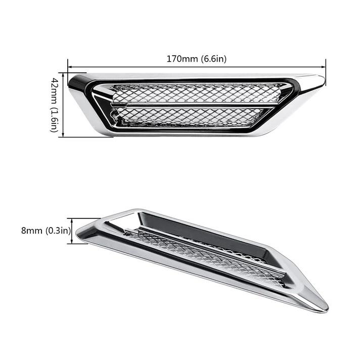 [HCM]Bộ 2 mang cá dán sườn xe ô tô MC016