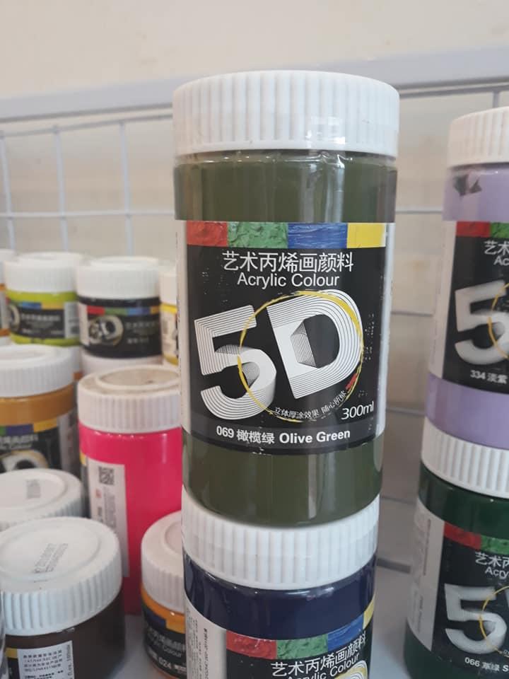 Màu vẽ Acrylic, 3D/5D, 300ml, nhiều màu