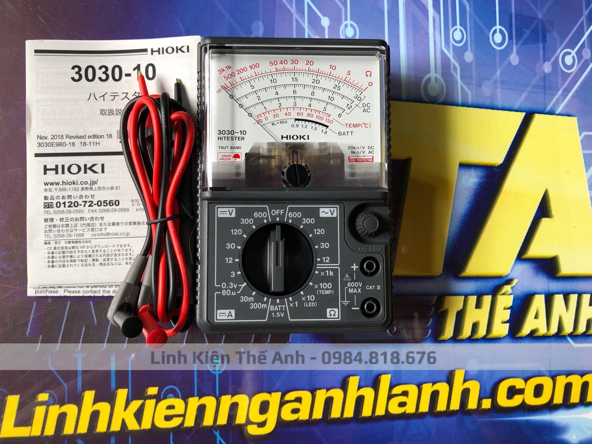 Đồng hồ đa năng kim Hioki 3030-10