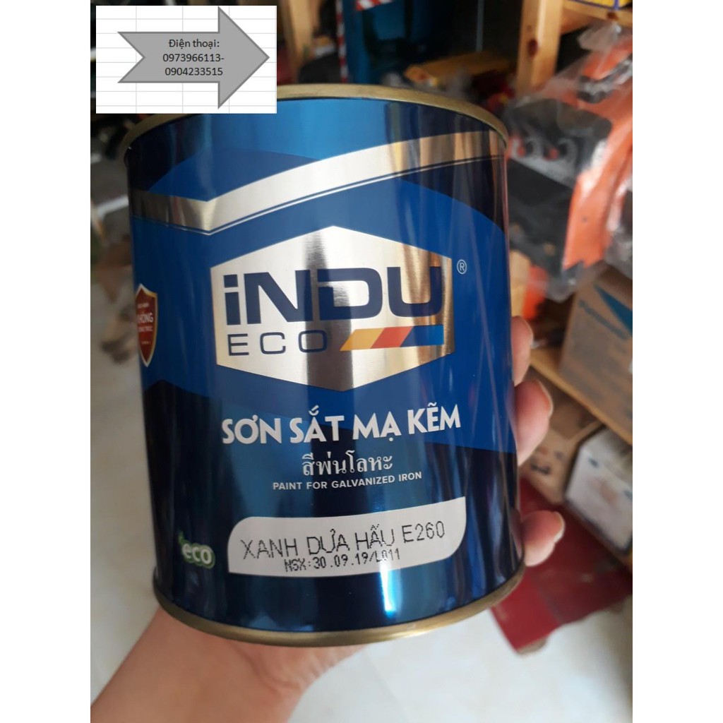 sơn mạ kẽm INDU các màu