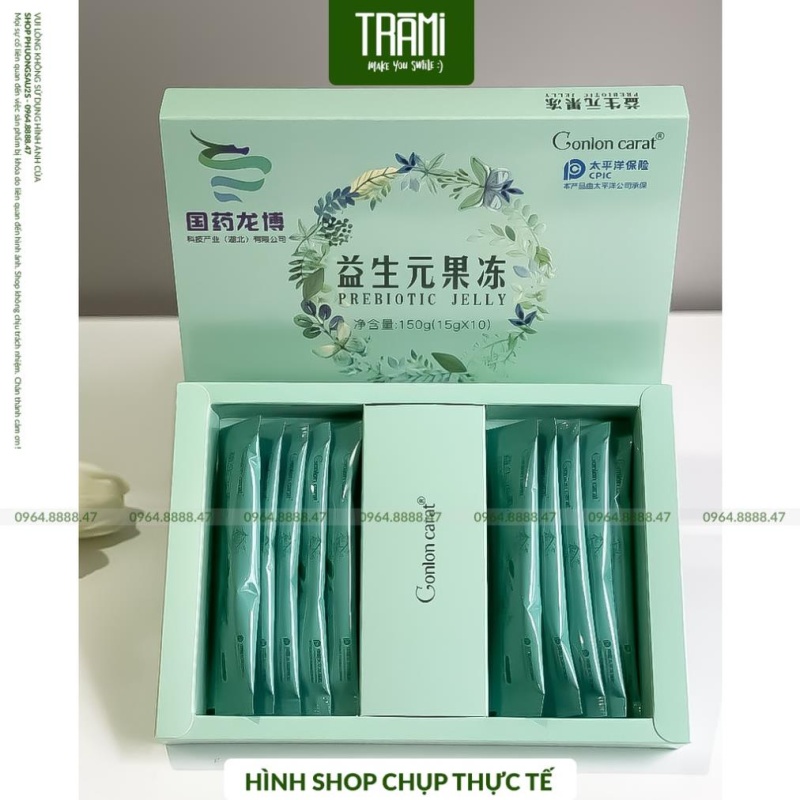 Thạch Giảm Cân Slimming Prebiotic Jelly Hộp 15 Gói.
