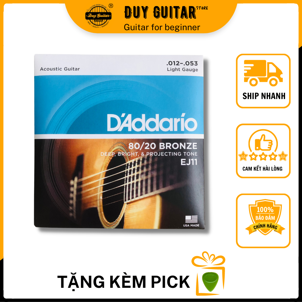 Original Size 12 v acoustic guitar string set (80/20 bronze strings) light gauge