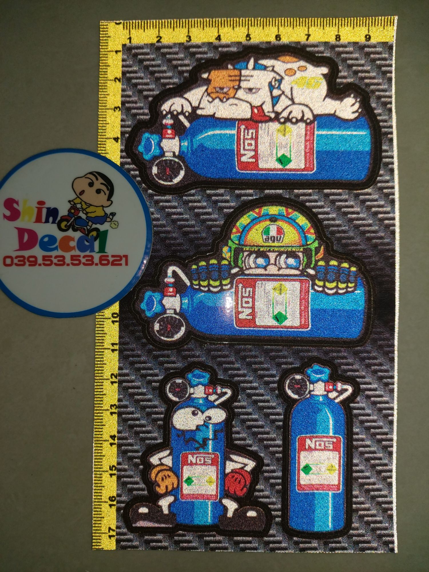 Logo phản quang trọn bộ 10x18cm