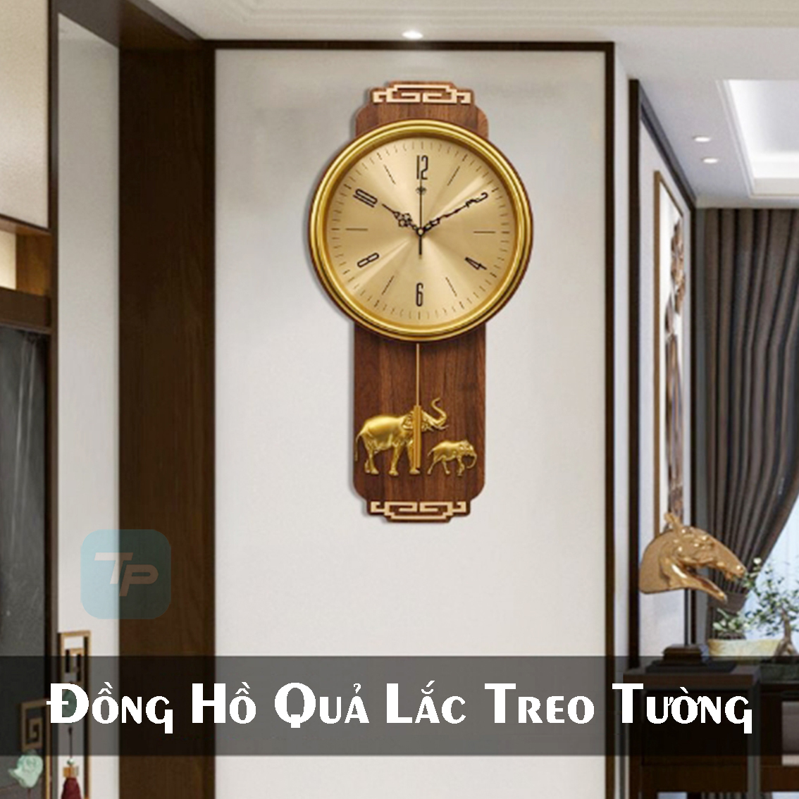Đồng Hồ Gỗ Treo Tường Quả Lắc