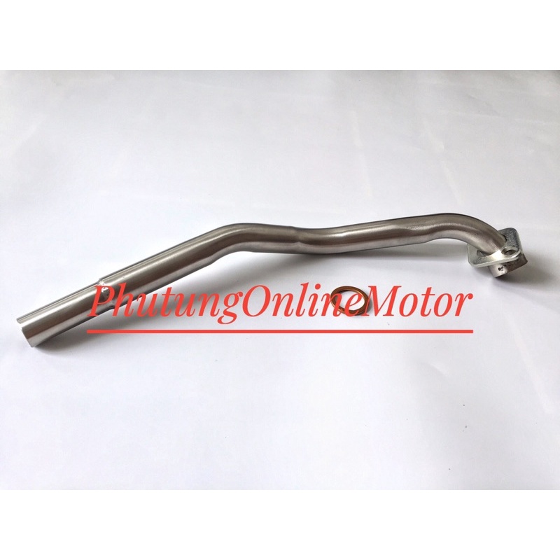 Cổ pô inox 304 Suzuki Axelo-Xbike ( Lắp Pô zin)