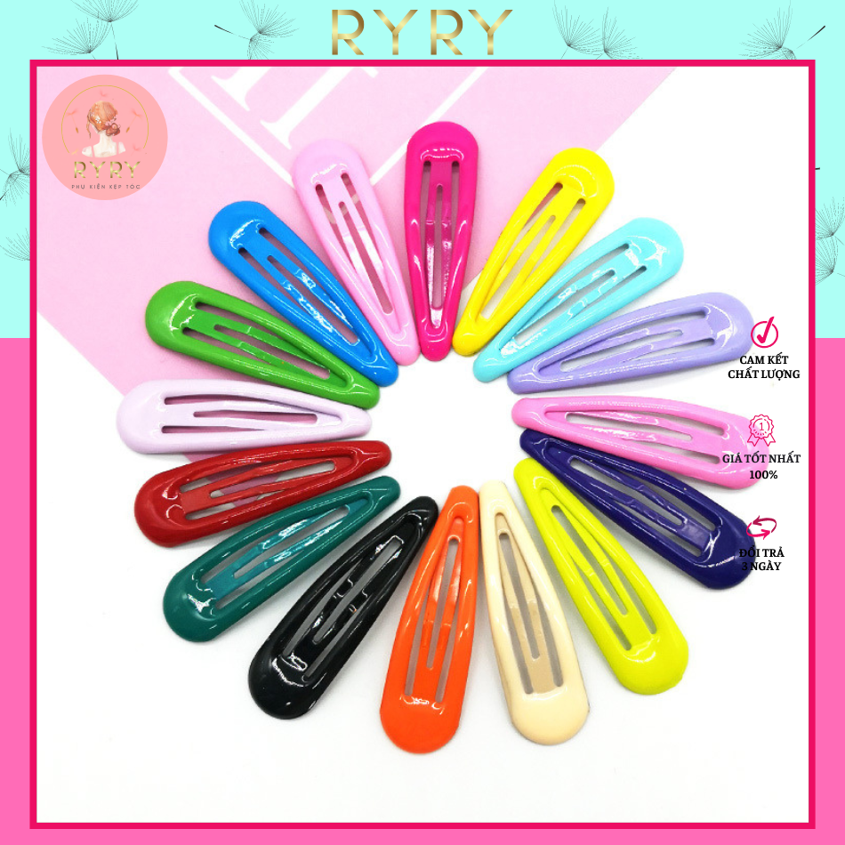 Set 5 Kẹp Tóc Mái Nhiều Kiểu Màu Sắc Ngọt Ngào Cho Nữ Và Bé Gái
