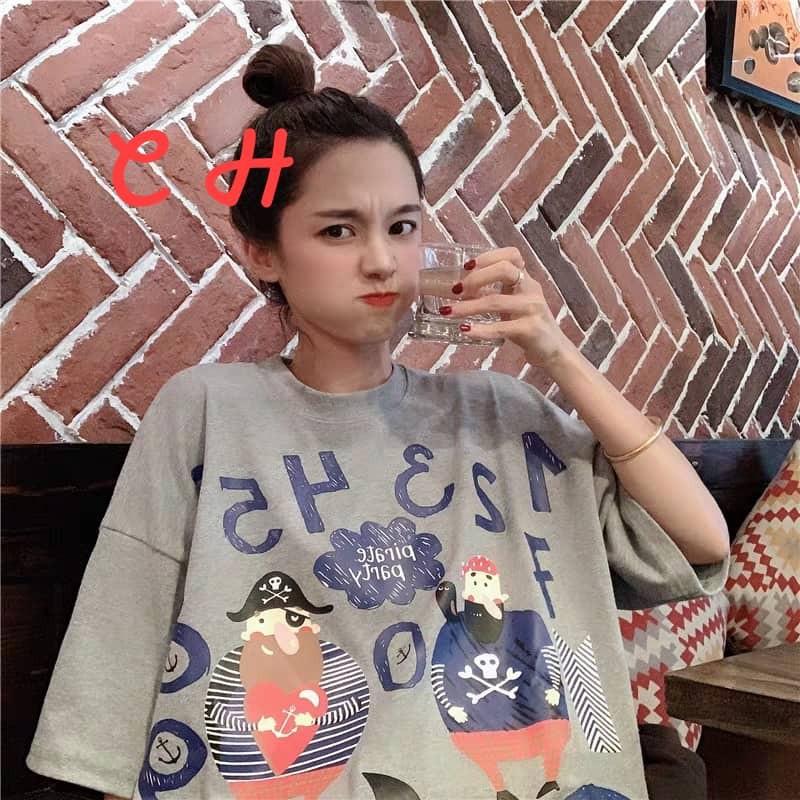 Áo phông 123456 tay lỡ chu2301