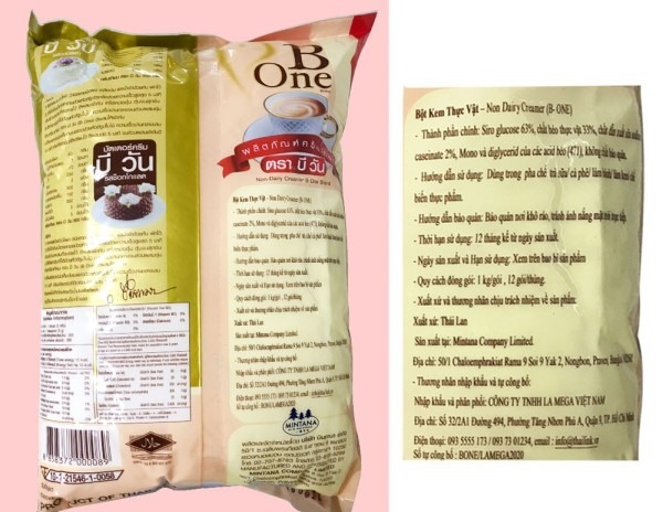 Bột kem béo B-One Thái Lan gói 1kg