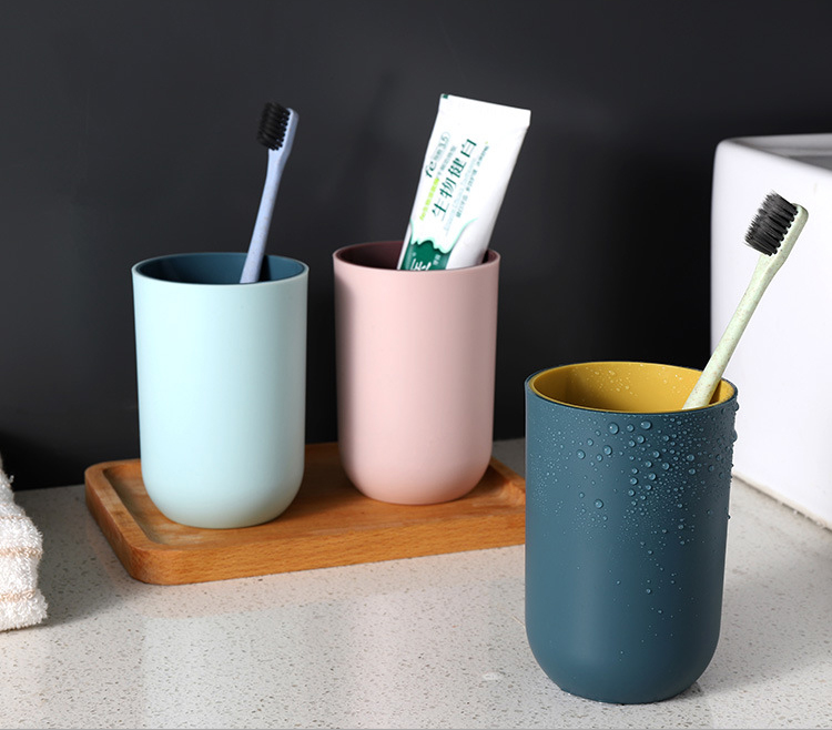 Cups toothbrush holder plastic barley