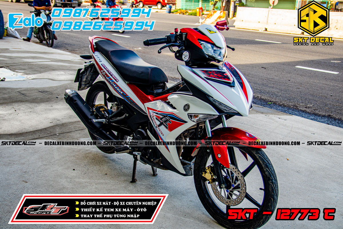 tem rời exciter 150 trắng đen đỏ hayabus 12773c