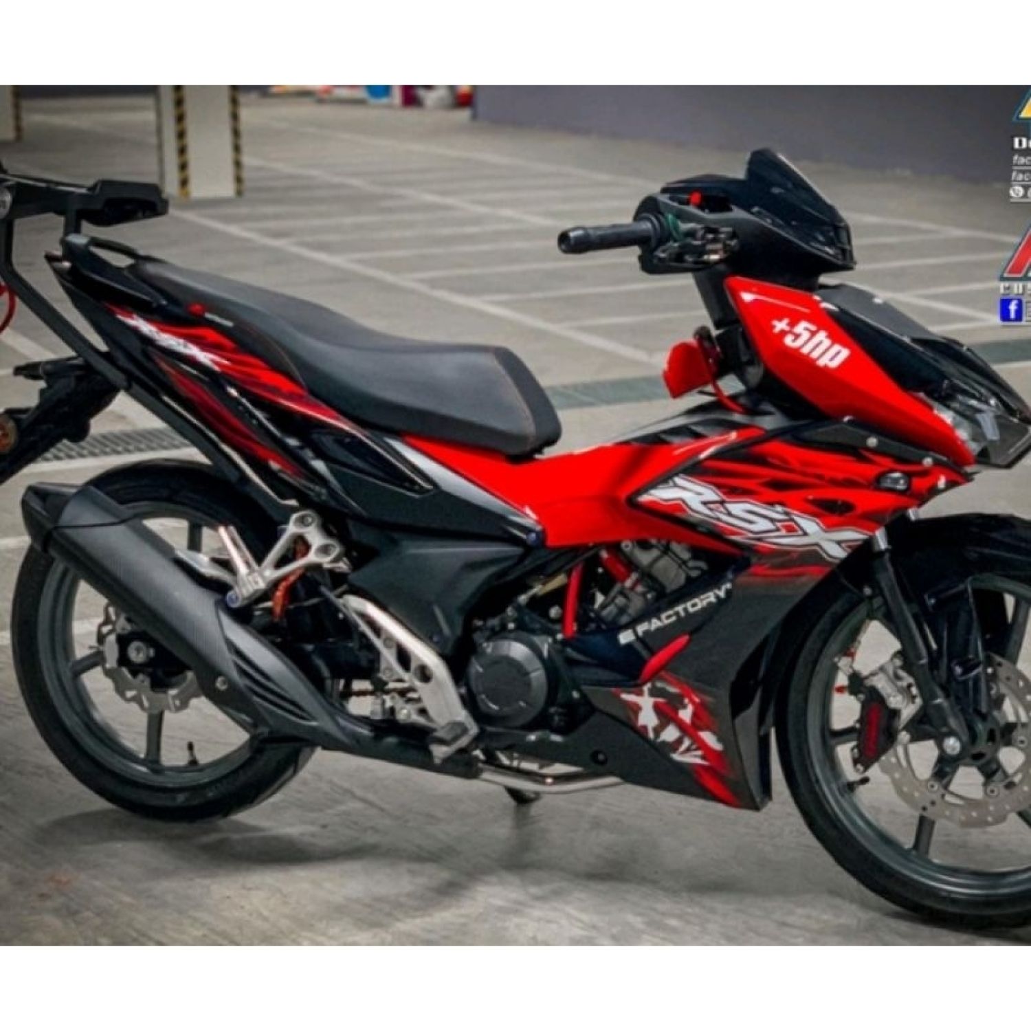 Tem lửa rời honda winner x v2 rsx đỏ đen