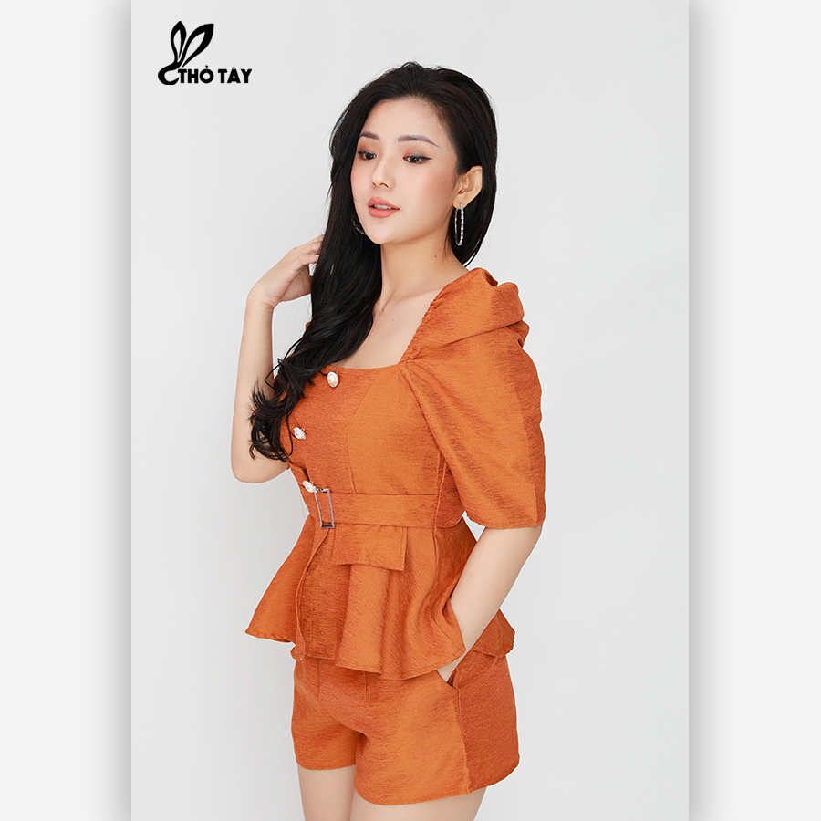 Set Bộ Nữ Áo Kiểu Peplum - THỎ TÂY S305B49