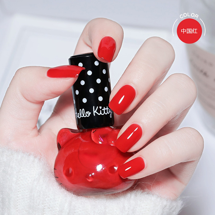 [HCM]Sơn móng tay mau khô Hello Kitty 12ml (sơn thường không hơ đèn)