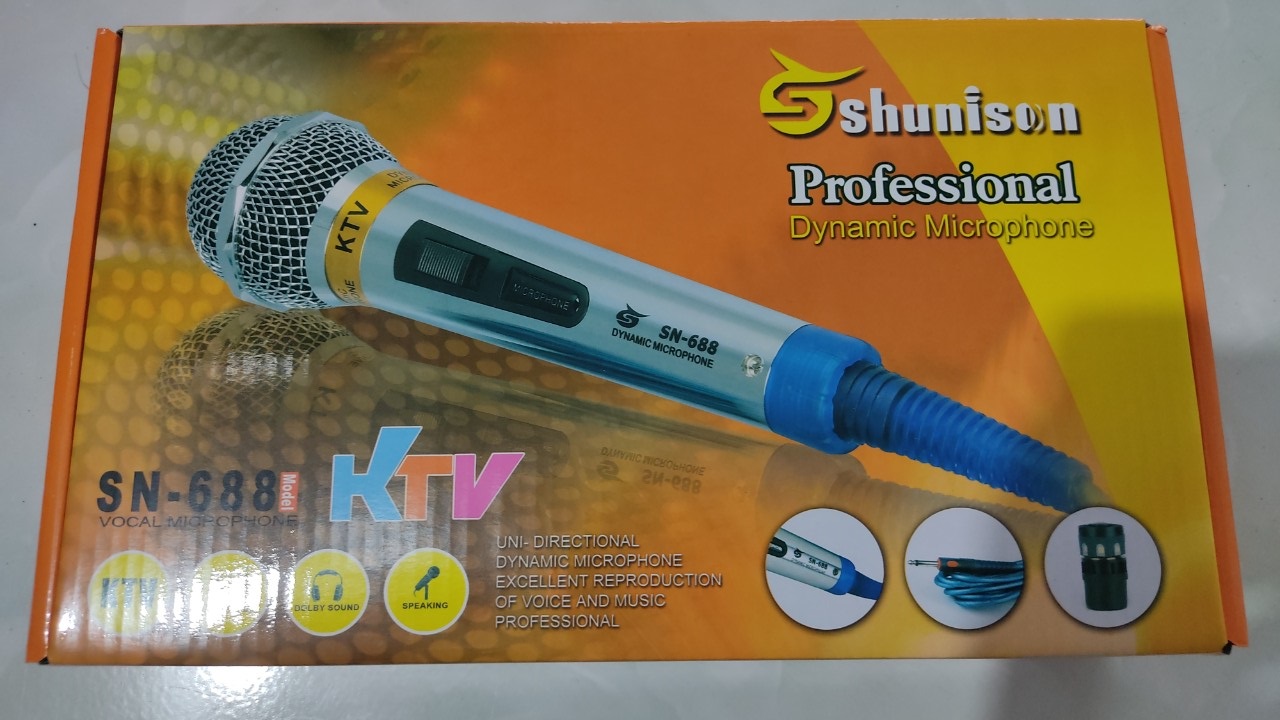 Micro karaoke shunison - SN688 -Micro có dây - giá 1 chiếc