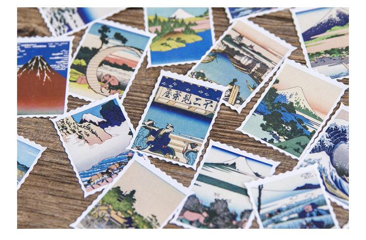 Hộp 46 sticker Nhật Bản trang trí planner scrapbook