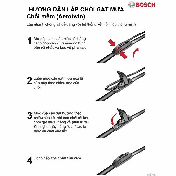 Bộ 2 thanh gạt mưa Silicon Daewoo Gentra (22-16 inch)
