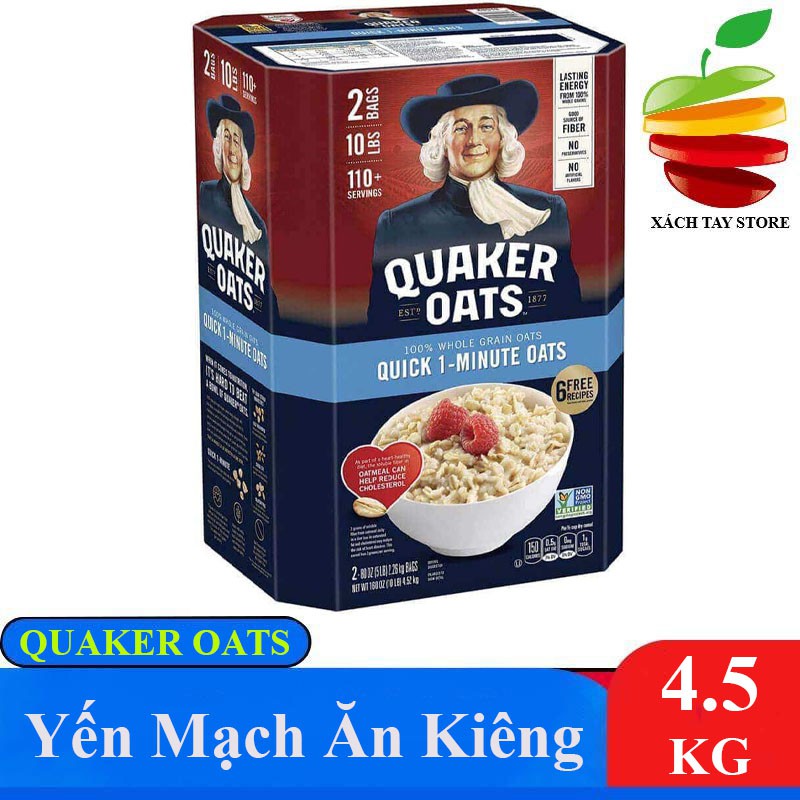 [HCM]Yến Mạch Quaker Oats - Ăn Kiêng 45kg