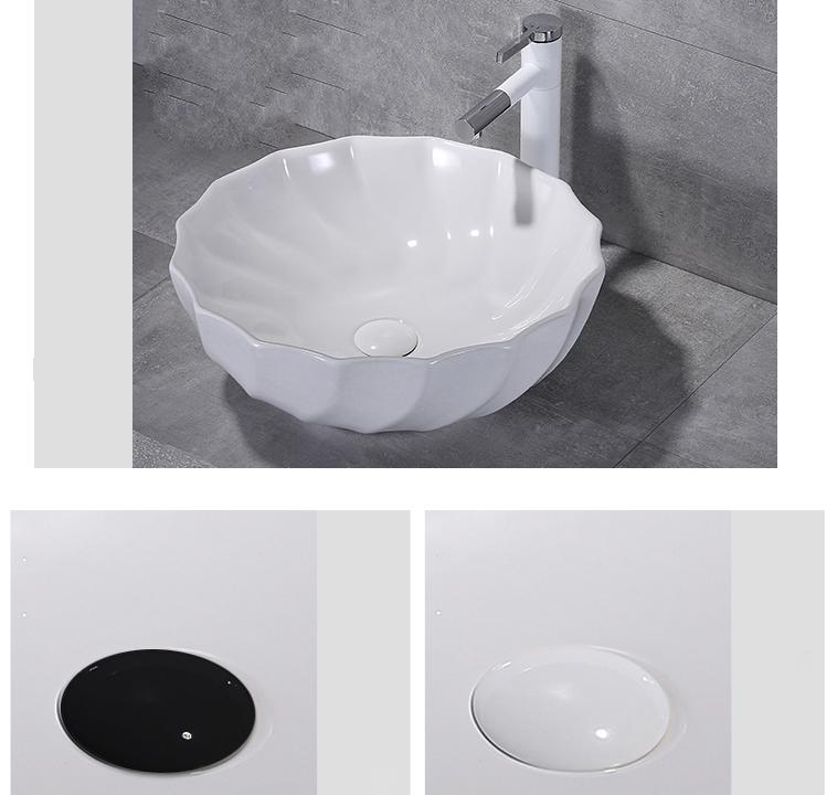 Chậu rửa lavabo gốm sứ nghệ thuật LAV0033 – Sắc trắng tinh khôi