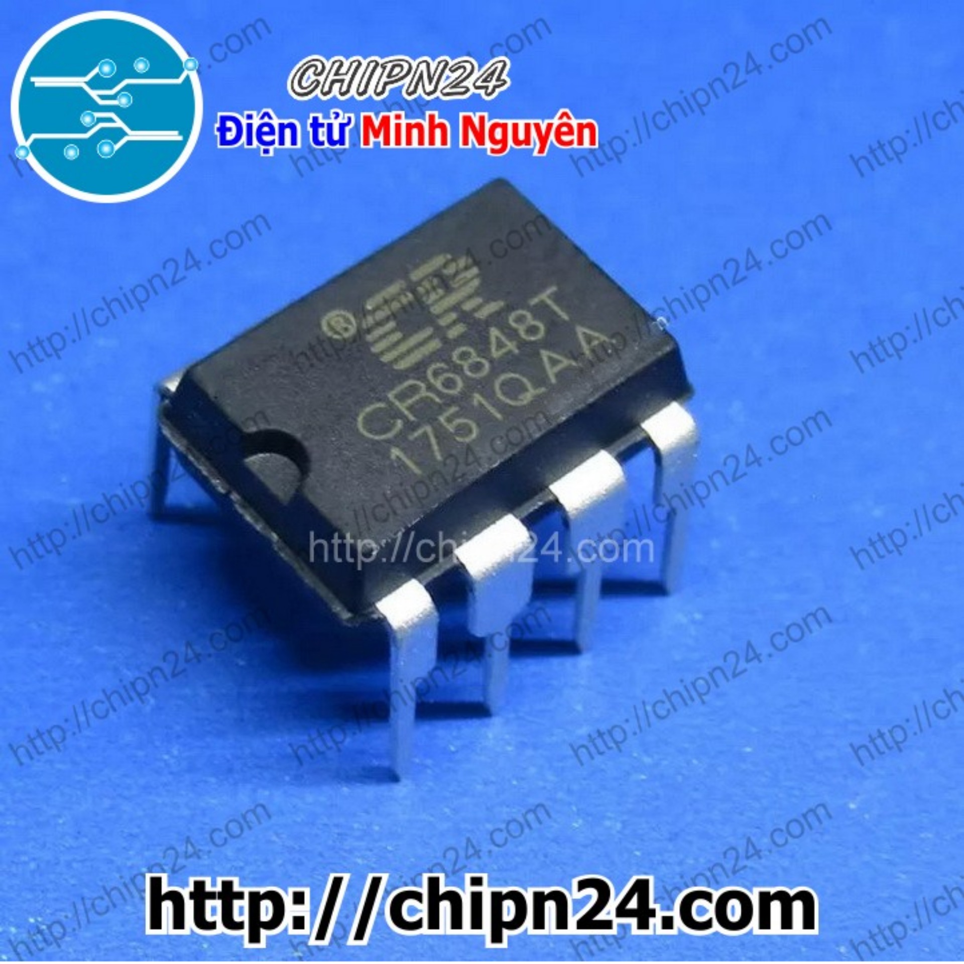 [1 con] (DIP) IC CR6848 DIP-8 (CR6848T 6848)