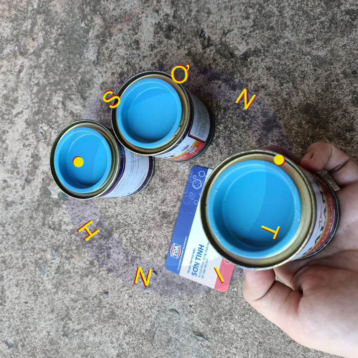 SƠN DẦU GALANT MÀU Xanh lam 70ML sơn trên gỗ sắt thép tôn bê tông