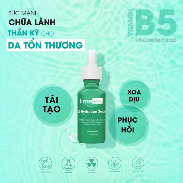 Tinh Chất Timeless Vitamin B5 + Hyaluronic Acid (30ml)