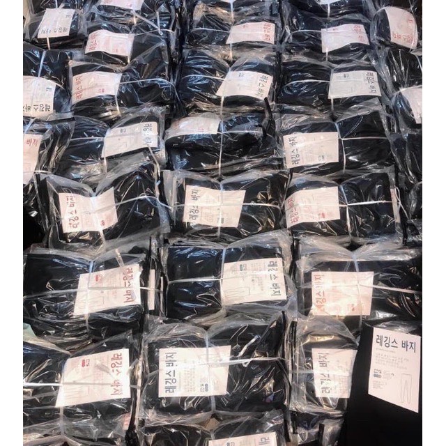 Quần legging nữ cạp cao xuất Hàn siêu co giãn