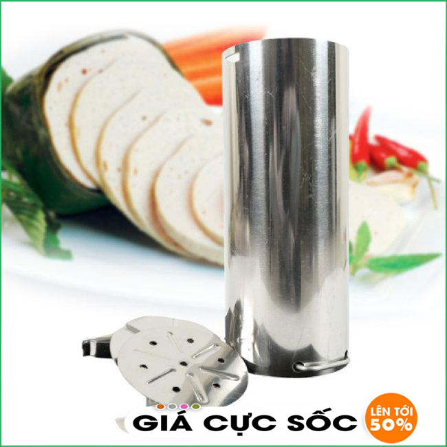 Khuôn làm giò chả Inox (loại 2 Kg), chất liệu Inox không gỉ, dễ dàng sử dụng, thích hợp cho mọi gia đình