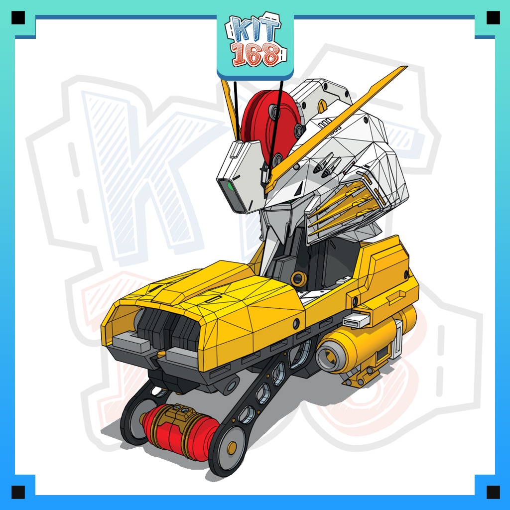 Mô hình giấy anime game robot msa-0011 ex-s gundam head ver 2