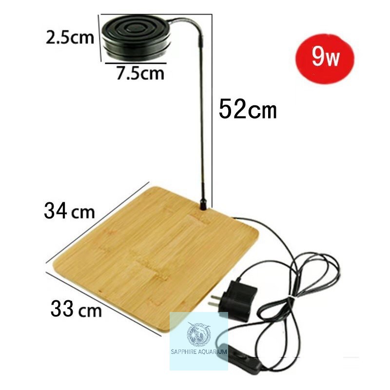 Đèn Led Bể Cá Đế Gỗ 5W