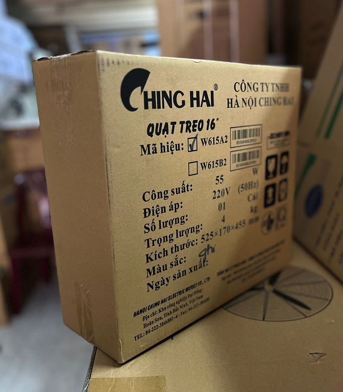 Quạt treo tường Ching Hai W615A2 (có điều khiển)