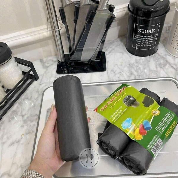 Set 3 cuộn Túi Rác đen Tự Phân Hủy - Bao Rác Đen