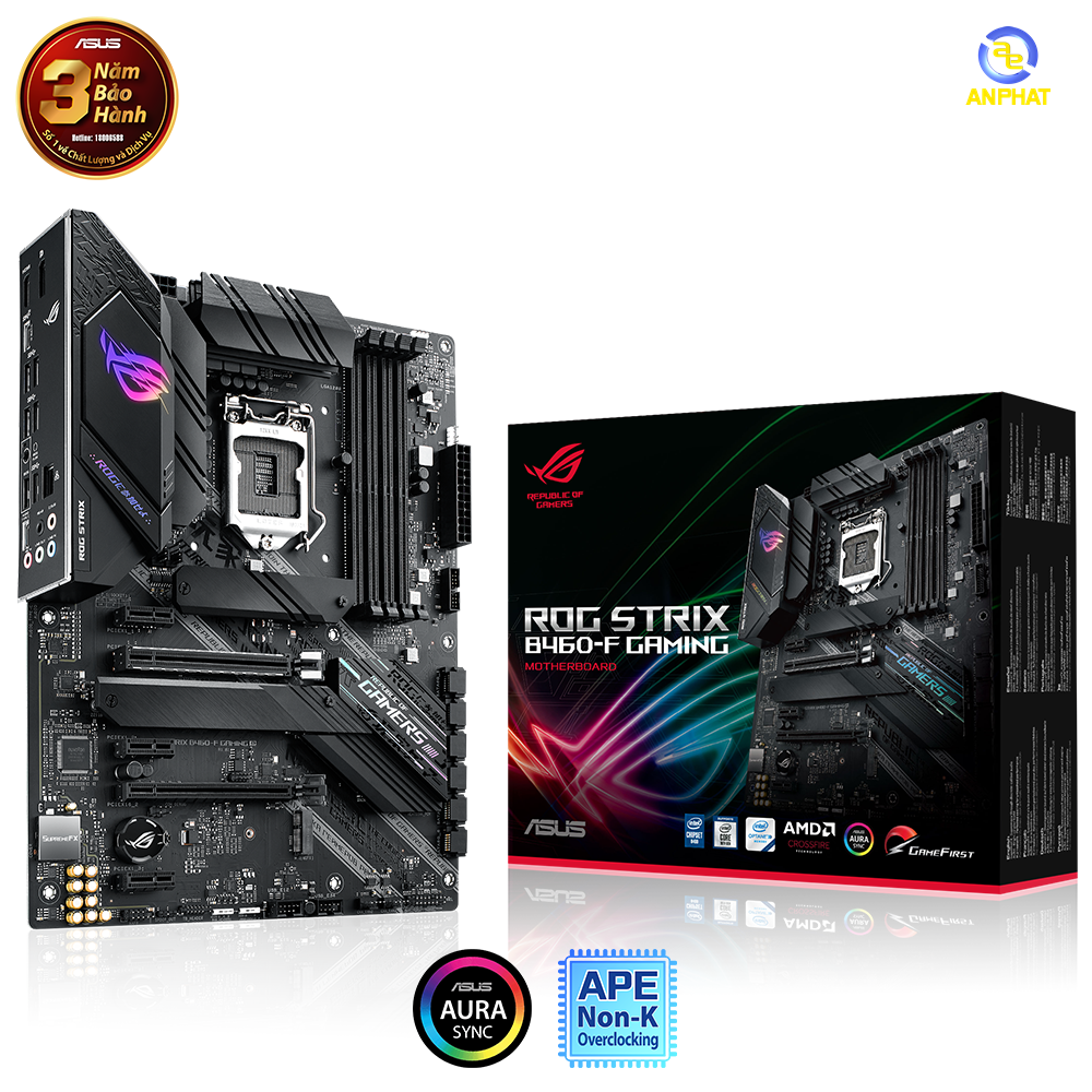 Mainboard ASUS ROG STRIX B460-H GAMING (Intel B460, Socket 1200, ATX, 4 khe Ram DDR4)