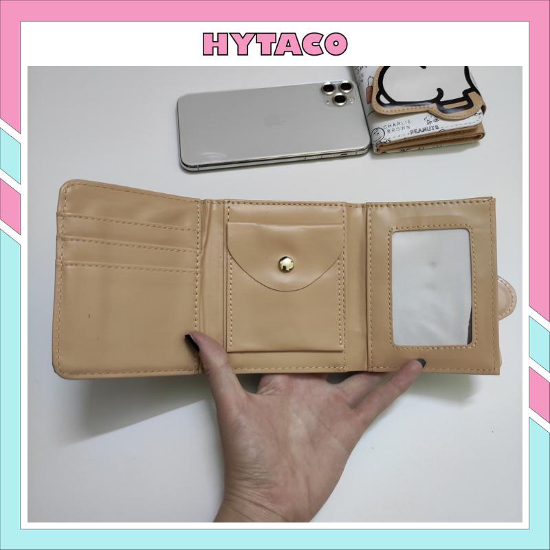 Ví nữ cầm tay mini ngắn nhỏ gọn bỏ túi nhiều ngăn thời trang cao cấp Hàn Quốc HYTACO VN55