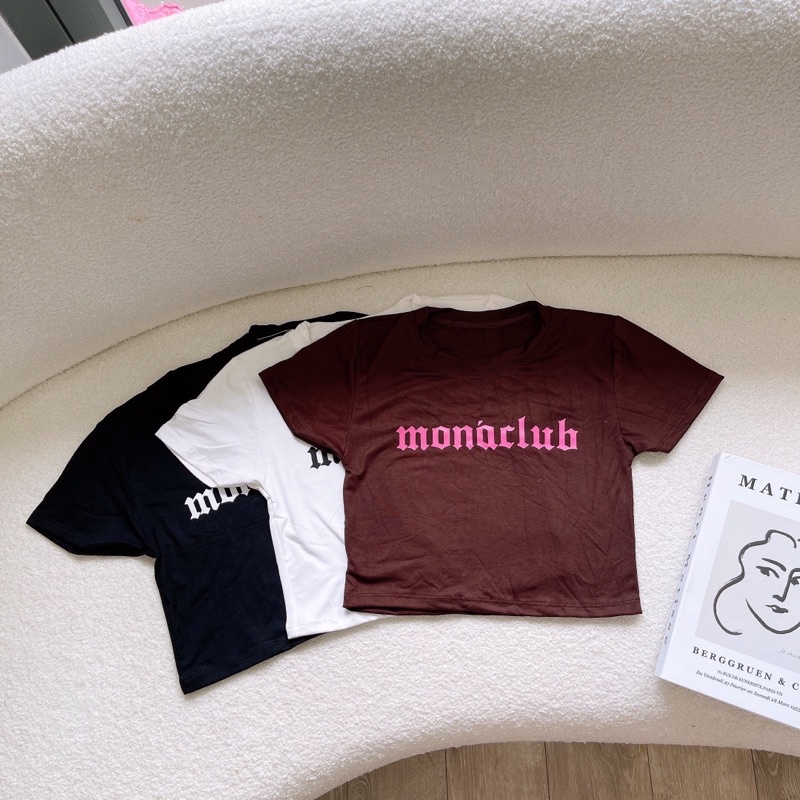 Áo Thun Croptop Monaclub Trơn A147
