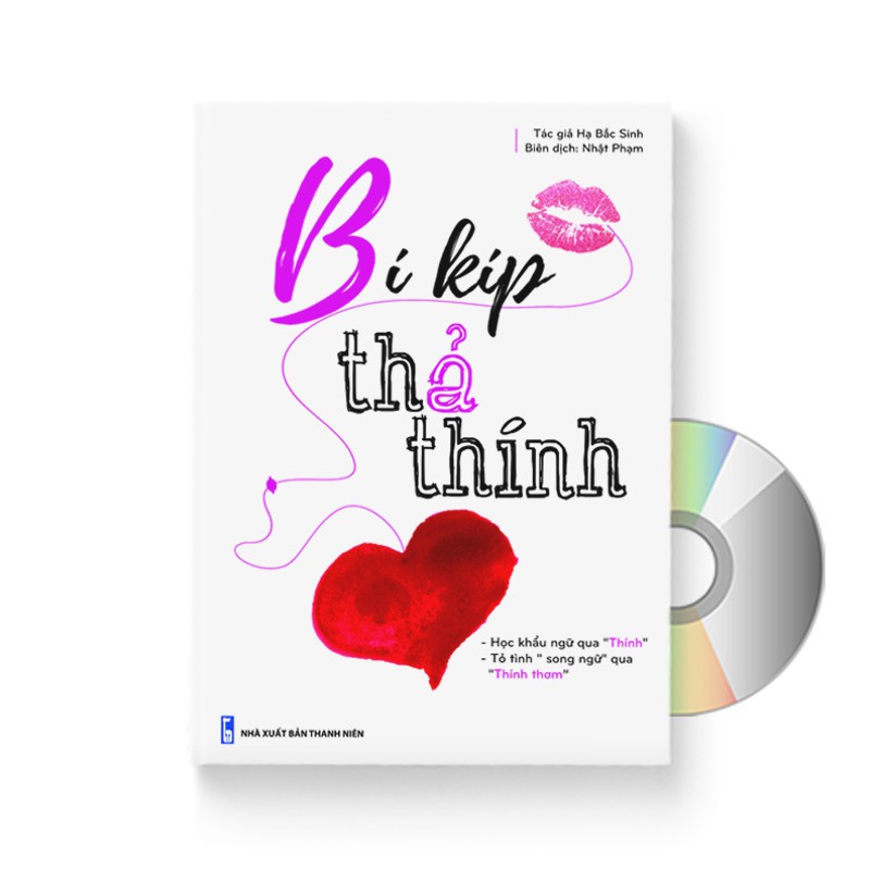 Sách - Bí kíp thả thính song ngữ trung Việt + DVD tài liệu