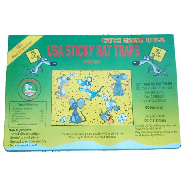Keo dán chuột (lốc 20 miếng)