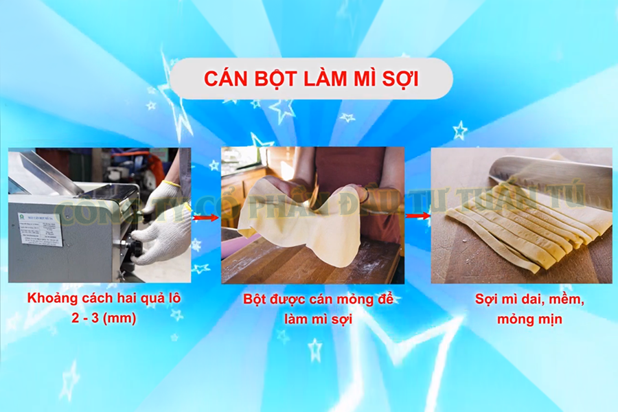 Máy cán bột mỳ|máy cán bột làm bánh gối 3A