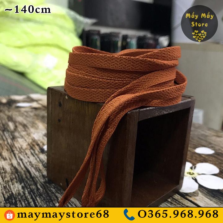 Dây Giày Dẹt Màu Nâu Đất ~1m4
