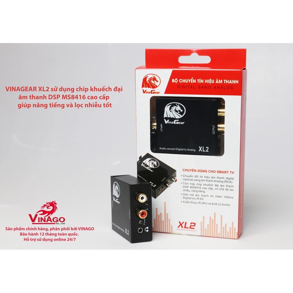 BÁO GIÁ Tín Hiệu Cáp Quang | Shopee Lazada Sendo Tiki mới nhất 16 Bộ Chuyển Quang XL2 Optical Sang Audio AV Ra Amply + Cáp Optical - Bộ Chuyển Đổi Tín Hiệu Cổng 3.5