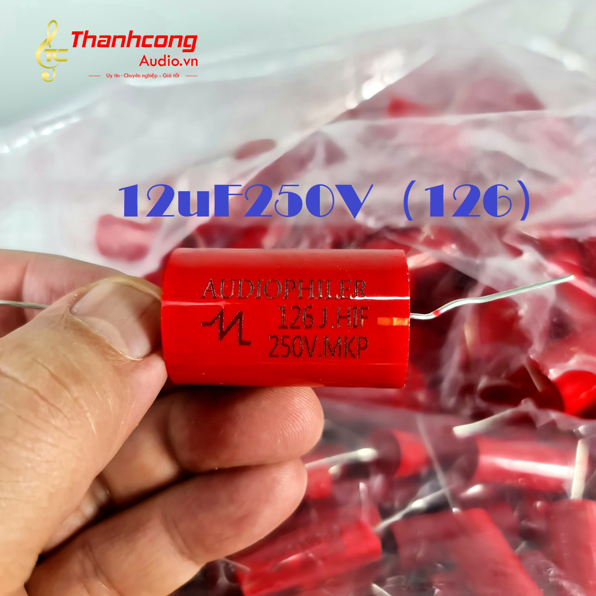 Tụ đỏ Audio: AudioPhiler 250V 1.5uF-12uF: Chất lượng tốt, đa dạng mẫu mã. Đơn giá 1 cái