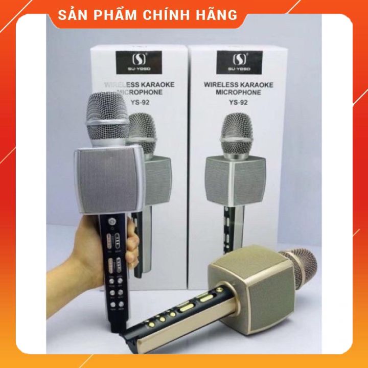 Micro Karaoke Bluetooth Cao Cấp SU YOSD YS-92 Âm Thanh Cực Vang