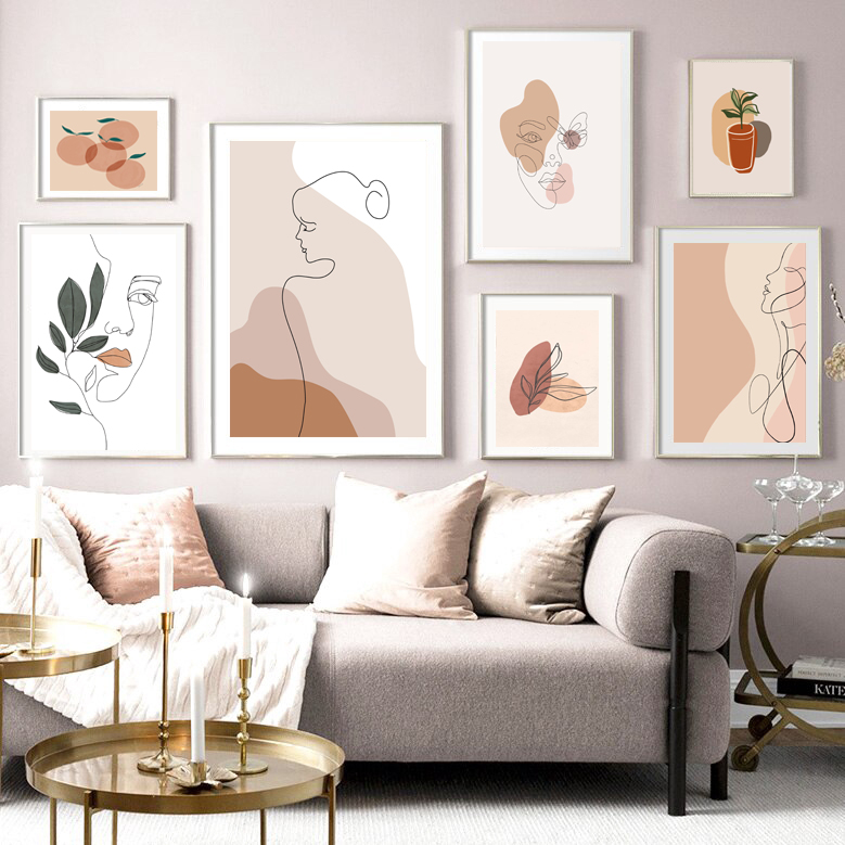 Bộ khung ảnh treo tường có kính Minimalist KA261