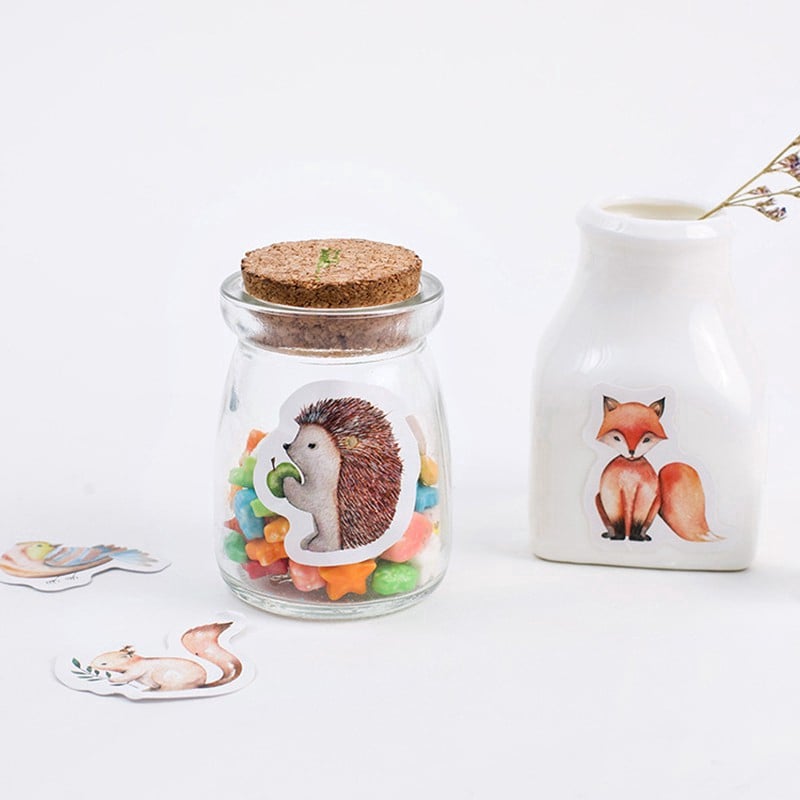 Hộp 45 Sticker Dán Động Vật Rừng ver1