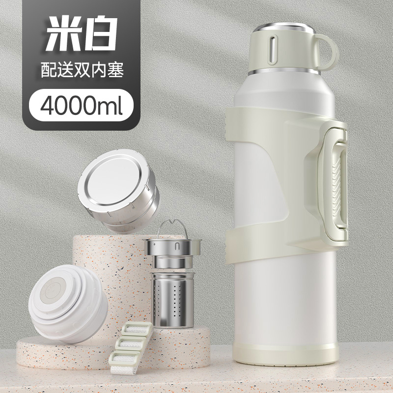 Cỡ cực lớn 316 bình giữ nhiệt bình giữ nhiệt dung tích lớn ngoài trời bình giữ nhiệt ô tô cầm tay 4l bình nước nóng gia dụng hot